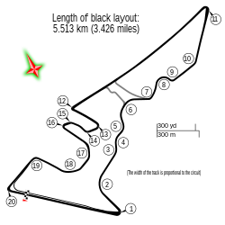 Layout of the Circuit of the Americas