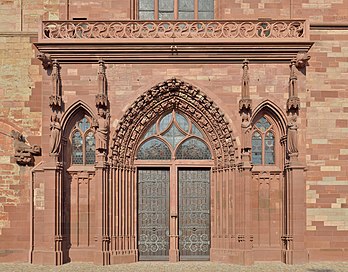 Portail de la cathédrale de Bâle. (définition réelle 8 036 × 286)