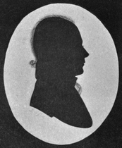 Silhouette portrait of Catholic priest John Cheverus, of the Holy Cross Church, Boston, 19th century