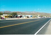 The paved section of the Old Black Canyon Hwy which was originally built in 1860.