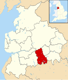 Shown within ceremonial Lancashire