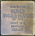 Braunschweig Friedrich-Wilhelm-Straße 36 Stolperstein Werner Spanjer-Herford