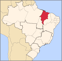 Localização do Maranhão no Brasil