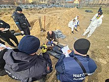 Exhumation of those killed in Bucha massacre in March 2022 Bucha after Russian occupation (04).jpg