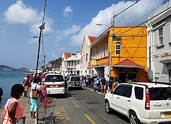 Shopping Lines in St. George's, Grenada during the COVID-19 pandemic COVID-19 Grocery Lines in Grenada.jpg