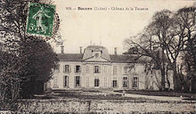 Usa ka daan nga pagtan-aw sa postkard sa Château de la Touratin, sa bacon