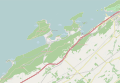 Carte de la région du parc national du Bic, import de OpenStreetMap.