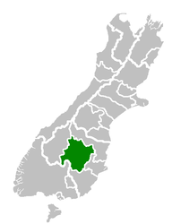 Distretto di Central Otago – Mappa