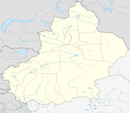 Location map Хъутей Синцзян-Уйгур аутономнэ куей