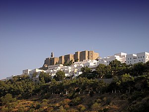 The citadel (Chora) of Patmos Island, Greece