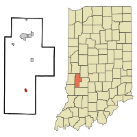 Location in the state of Indiana