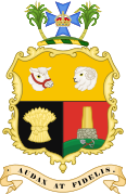 Queensland's official coat of arms from 1893 to 1977