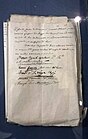 Copie originale de l'acte de condamnation à mort de Joachim Murat conservé aux Archives d'État de Naples.
