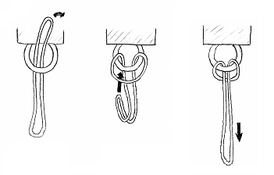 полусхватывающий узел, часто применяемый в альпинизме
