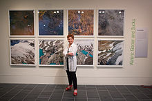 Diane Burko, Waters Glacier and Bucks, 2013 Diane Burko Waters Glacier and Bucks 2013 Sensing Change.jpg