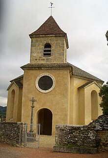 Façade de l'église de Barizey