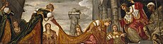 『アハシュエロス王の前のエステル』1552年-1555年ごろ プラド美術館所蔵