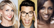 Chantal Janzen, Jan Smit, Edsilia Rombley and Nikkie de Jager, presenters of the 2021 contest