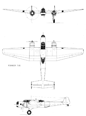 vue en plan de l’avion