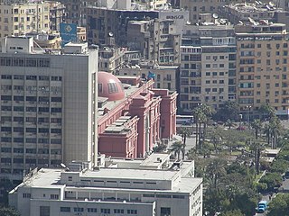 Le musée égyptien vu depuis la tour du Caire