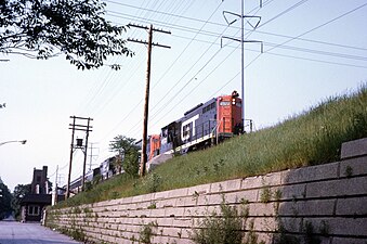 The Dearborn-bound Inter-City Limited in July 1970