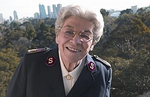 English: General Eva Burrows, at The Australia...