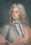 Carl Gustaf Tessin, porträtt målat i pastell 1728 i Paris av Gustaf Lundberg.