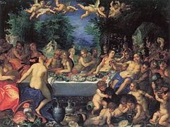 Hans Rottenhammer - Götterfest, Hochzeit von Peleus und Thetis (Ermitage).jpg