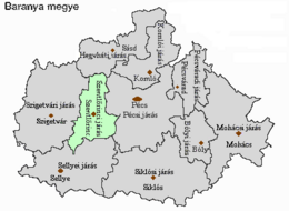 Distret de Szentlőrinc - Localizazion