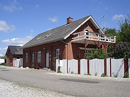 Het voormalige station van Hvam