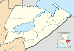 Localização de Livingston no departamento de Izabal