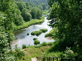 Jūros ir Akmenos santaka.Foto:Andrjusgeo at lt.wikipedia