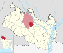 Location of Kishoreganj