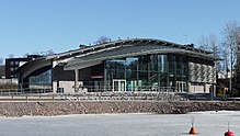 The eastern entrance to Koivusaari metro station