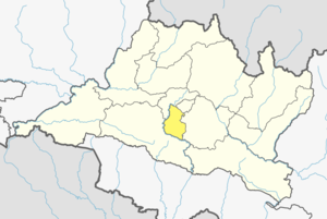 Расположение района в провинции