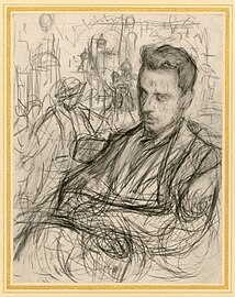 Disegno di Rilke fatto da Leonid Pasternak