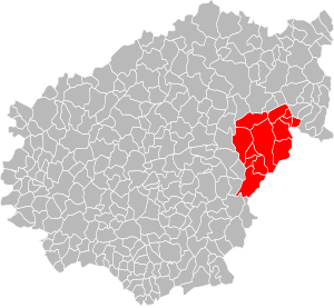 Lage der CC des Gorges de la Haute Dordogne im Département Corrèze