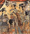 Song dynasty women wearing beizi; Northern Song dynasty.