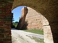 Loretello castello vista mura da rampa