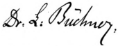 signature de Ludwig Büchner