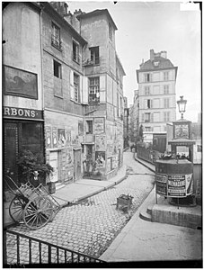 Rue des Ursins år 1900.