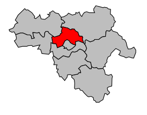 Kanton na mapě arrondissementu Meaux