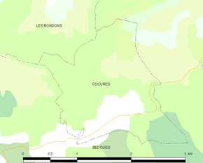Poziția localității Cocurès