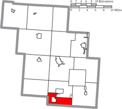موقعیت بخش کویل، شهرستان پری، اوهایو در نقشه