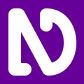 NVDA written in wight on a purple background