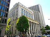 Building at Sacramento and Battery Streets in San Francisco. Stands on top of Apollo (storeship)