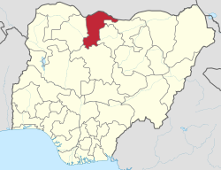 Location of Katsina State in Nigeria