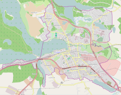 Localização de Ostróda na Polónia