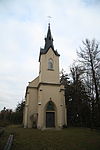 Overview of Church of Saint Mary in Krasonice, Jihlava District.JPG