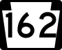 Pennsylvania Route 162 marker